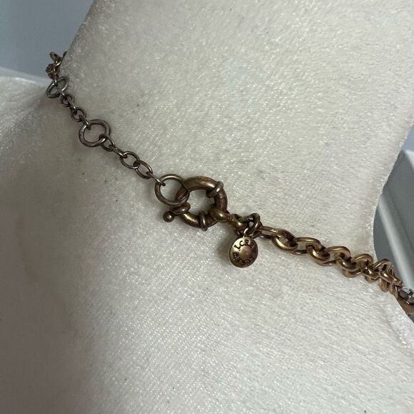 J Crew Jewel Venus Flytrap Medallion Sparkle Bib Necklace - Picture 4 of 4